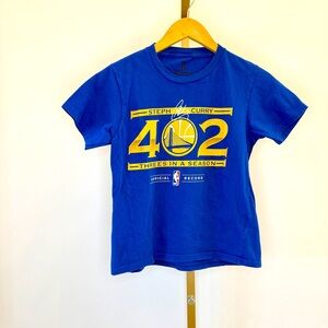 Fanatics Steph Curry Golden State Warriors Blue Graphic T-Shirt  Youth M Casual